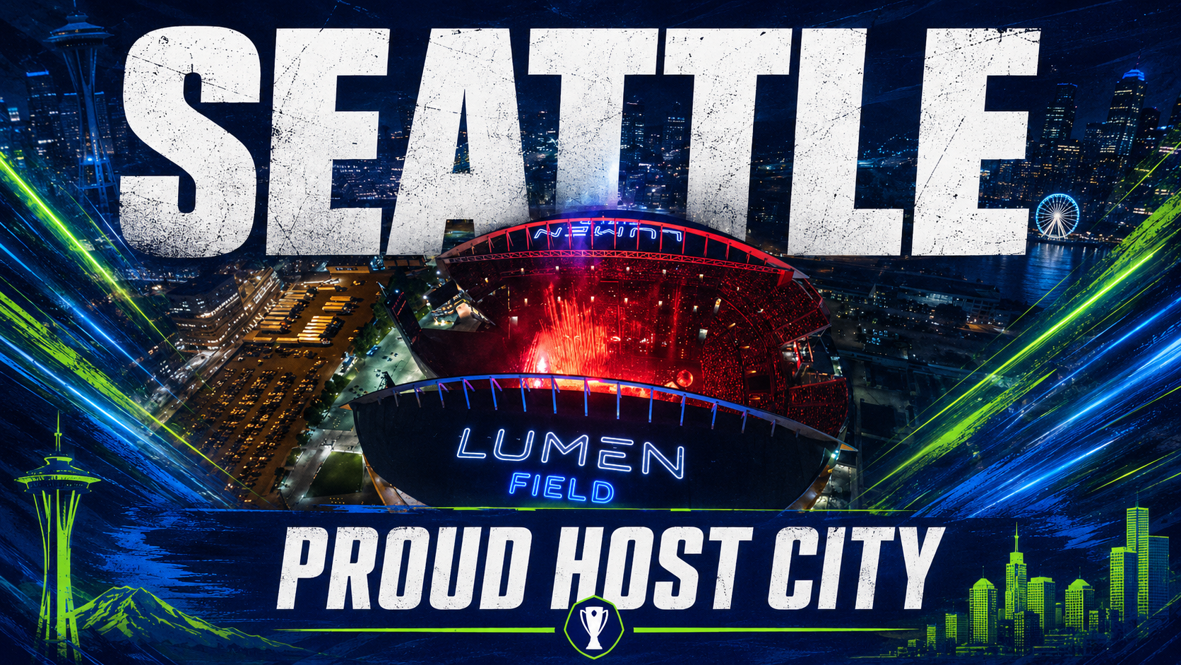 Seattle World Cup host city banner